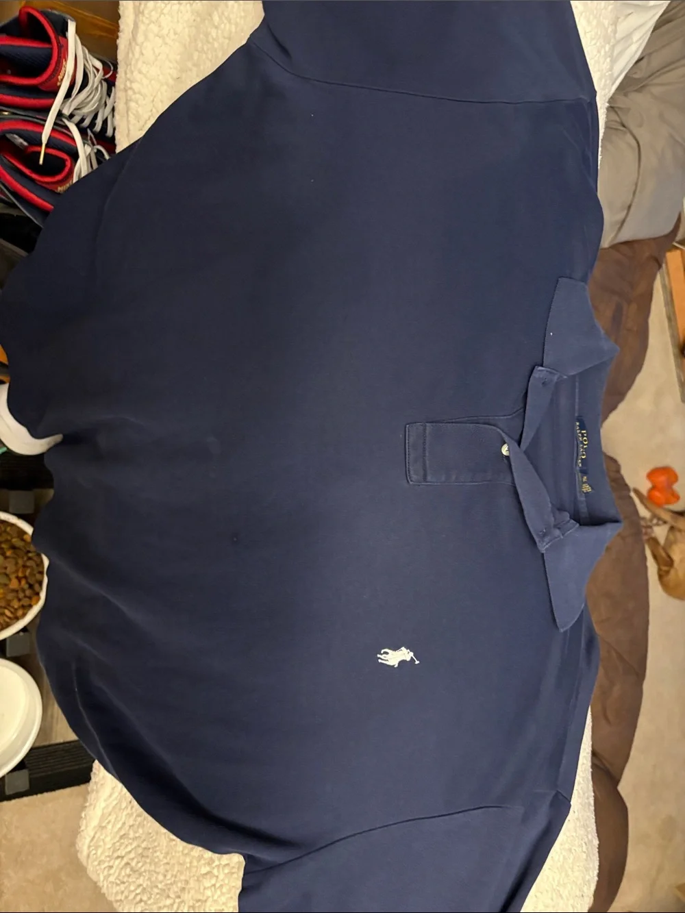 Polo Ralph Lauren Men's Navy Polo Shirt with Embroidered Logo